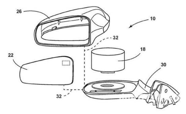 福特申請新專利：可將自動駕駛激光雷達放在后視鏡內
